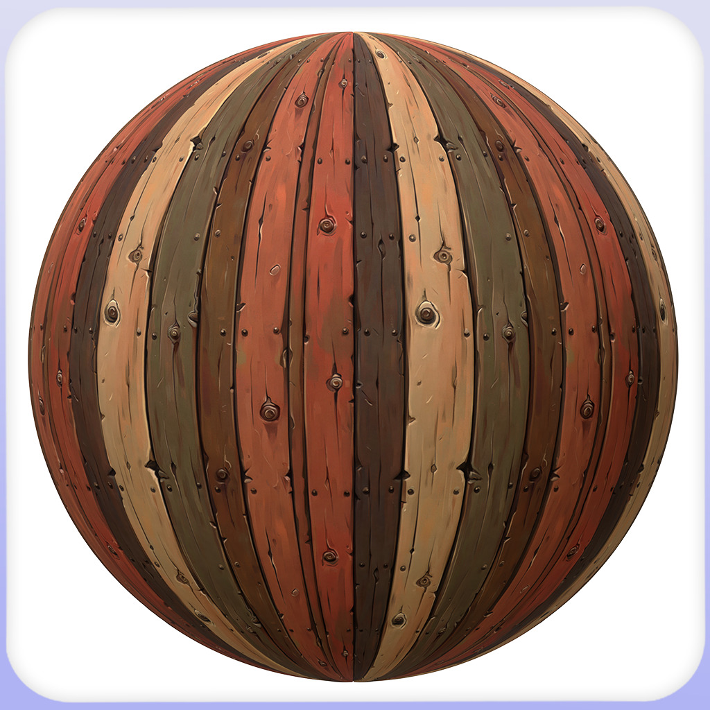 Stylized Wood Floor Seamless Texture Texture_5