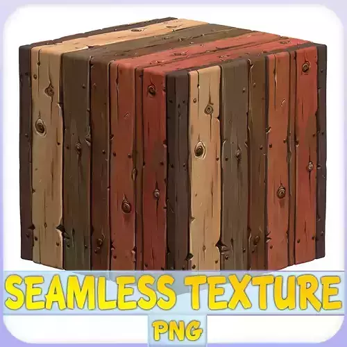 Stylized Wood Floor Seamless Texture