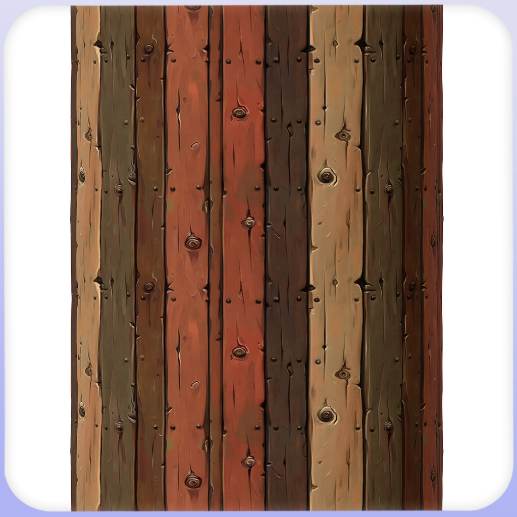 Stylized Wood Floor Seamless Texture Texture_2