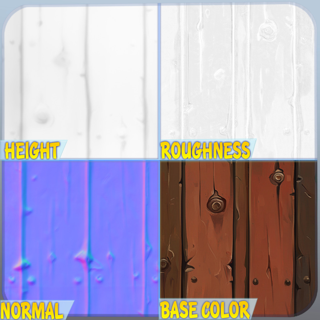 Stylized Wood Floor Seamless Texture Texture_1