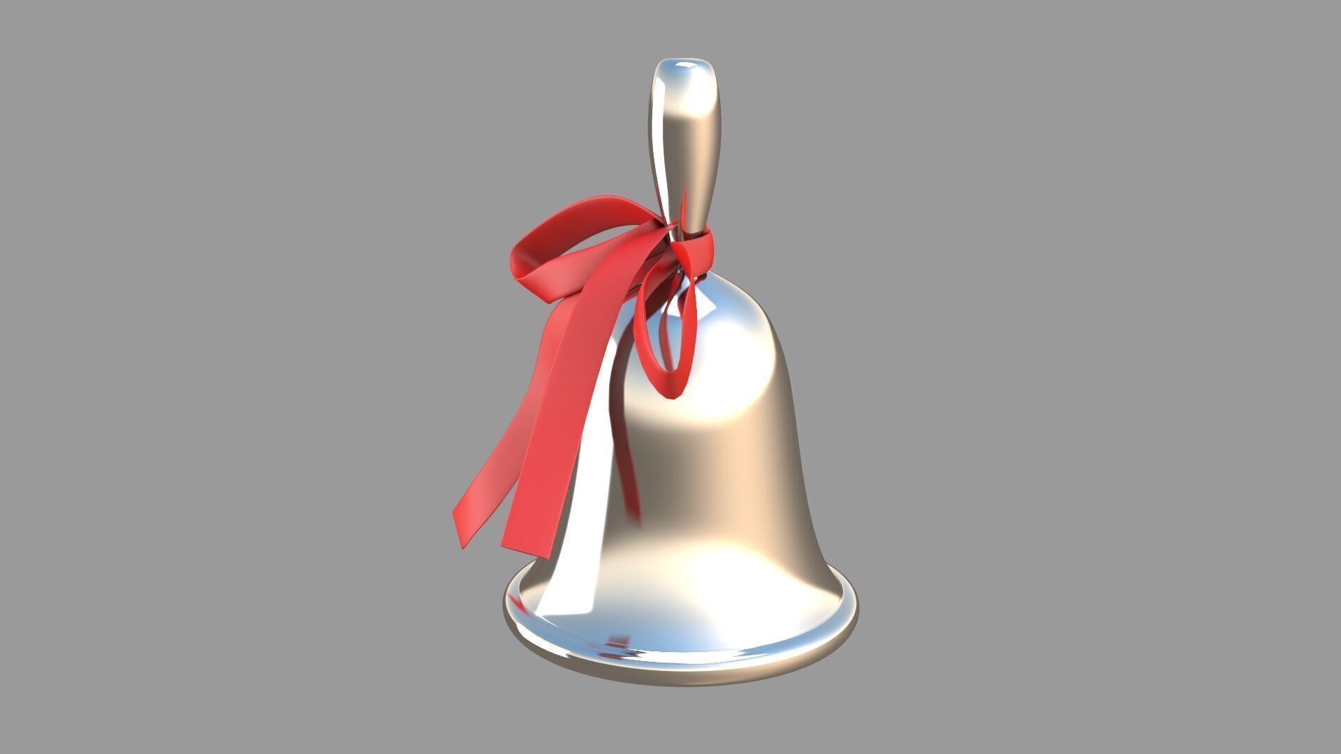 silver Bell 3D model_2