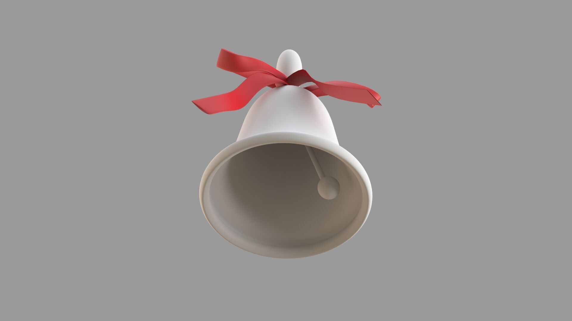 white Bell 3D model_4