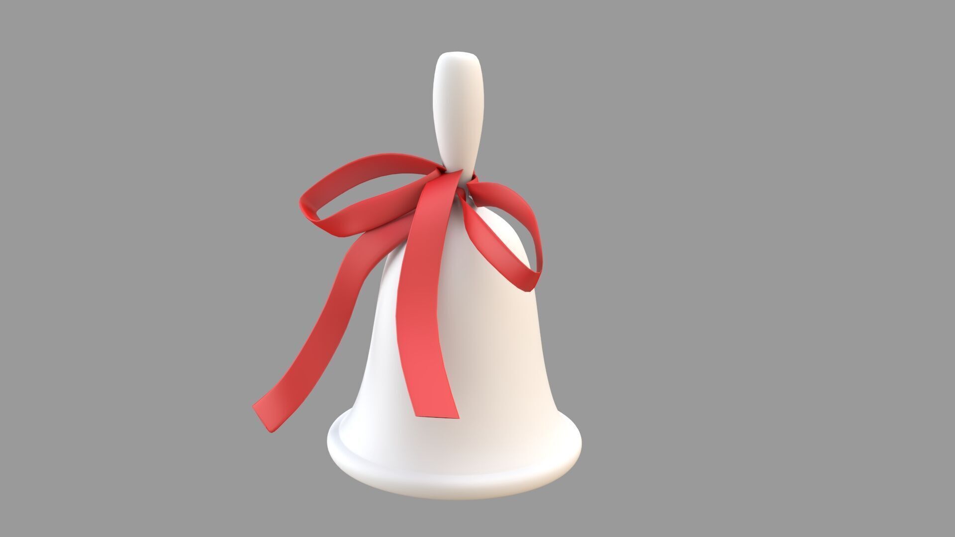 white Bell 3D model_2