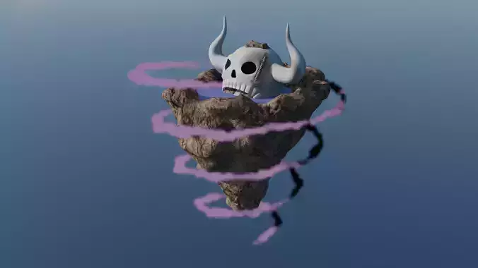 Flying Onigashima from One Piece 3D model