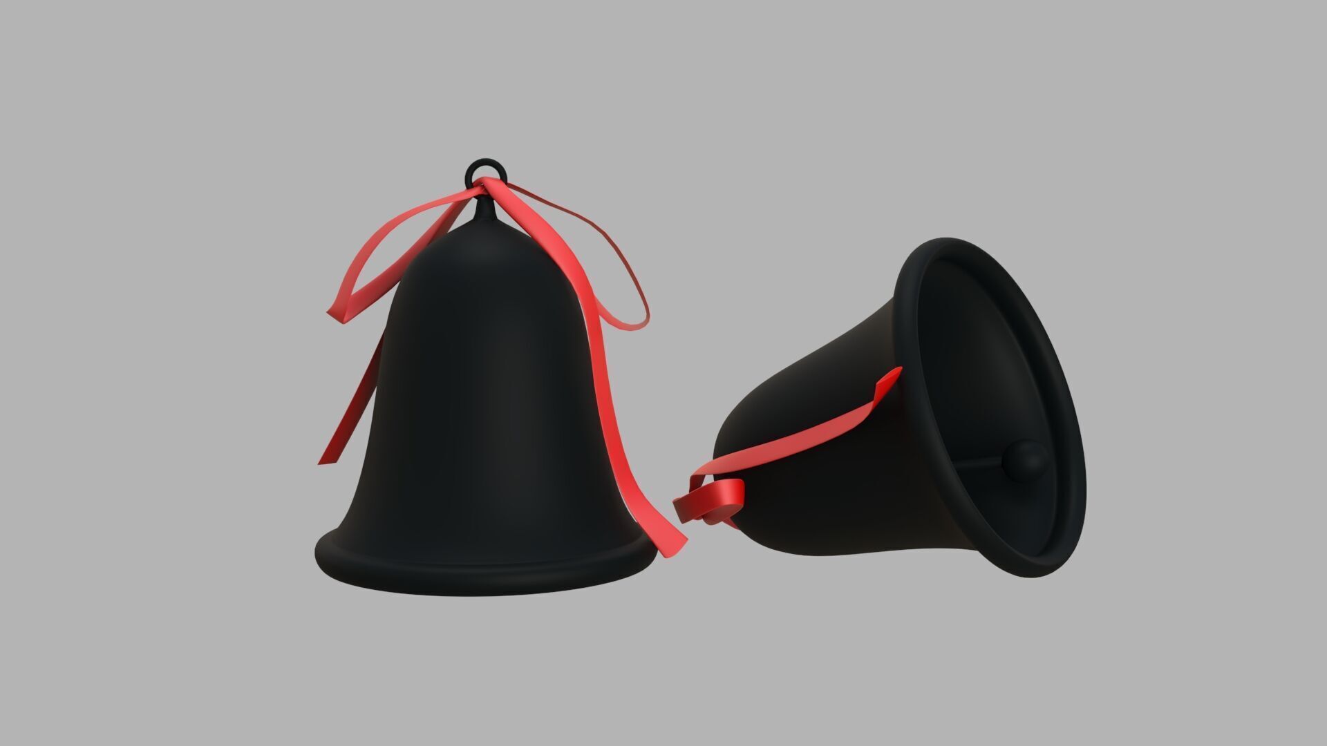 Bell 02 black  3D model_1