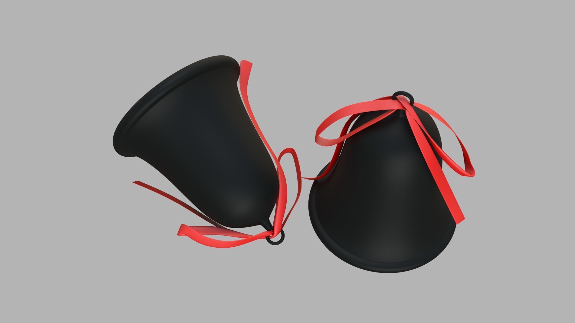 Bell 02 black  3D model_4