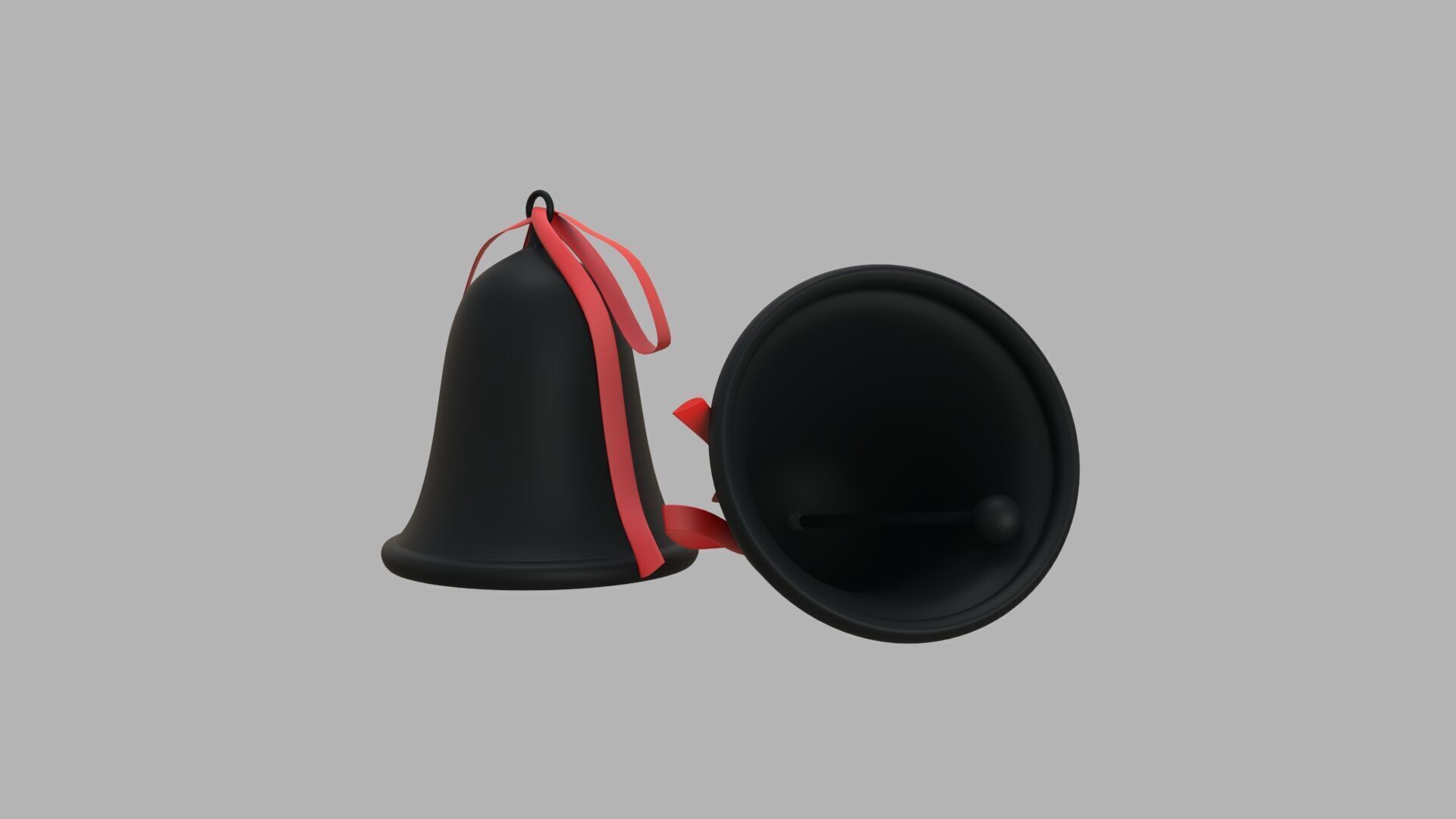 Bell 02 black  3D model_2