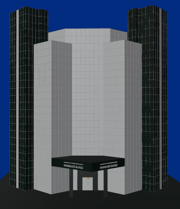 Azerbaijan Republic Central Bank - 3D Model 3D model_10
