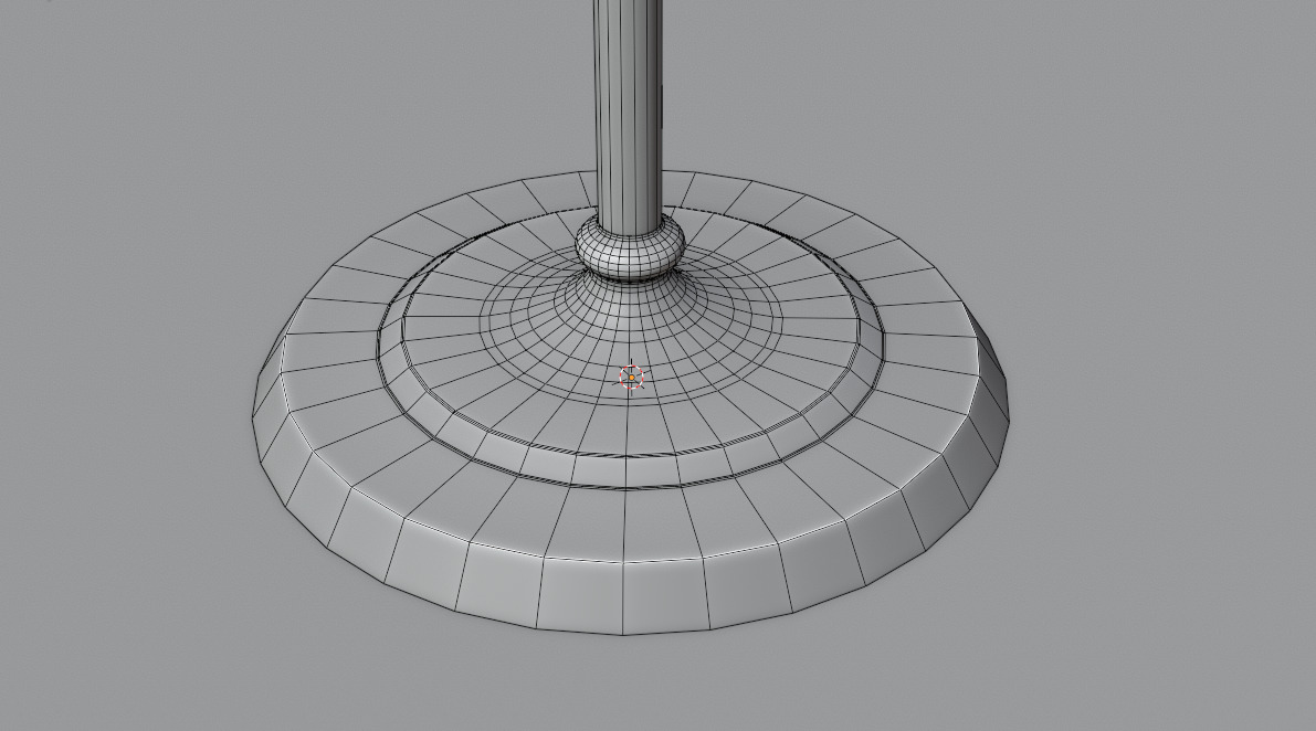 Low-poly Candle Stand Low-poly 3D model_5