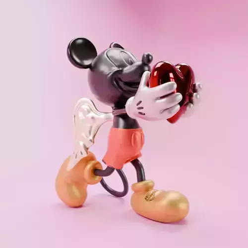 Mickey Mouse Valentines Day 3D print model