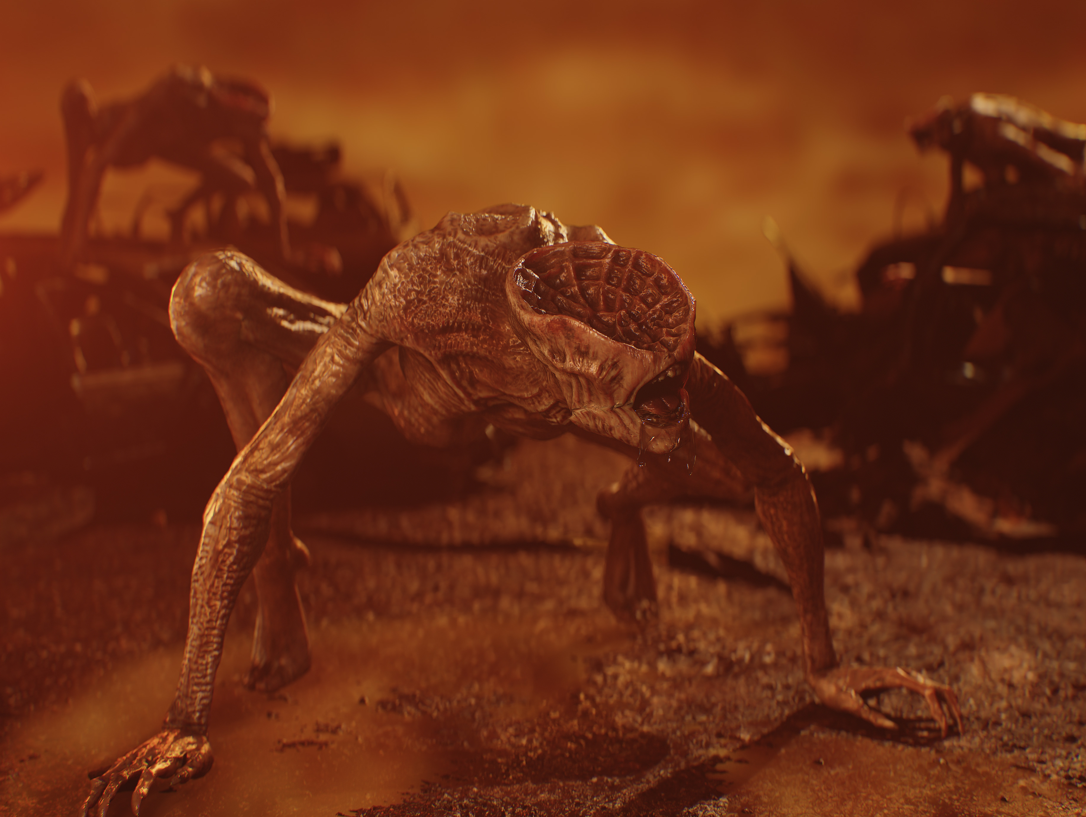 Demon from Constantine Low-poly 3D model_2