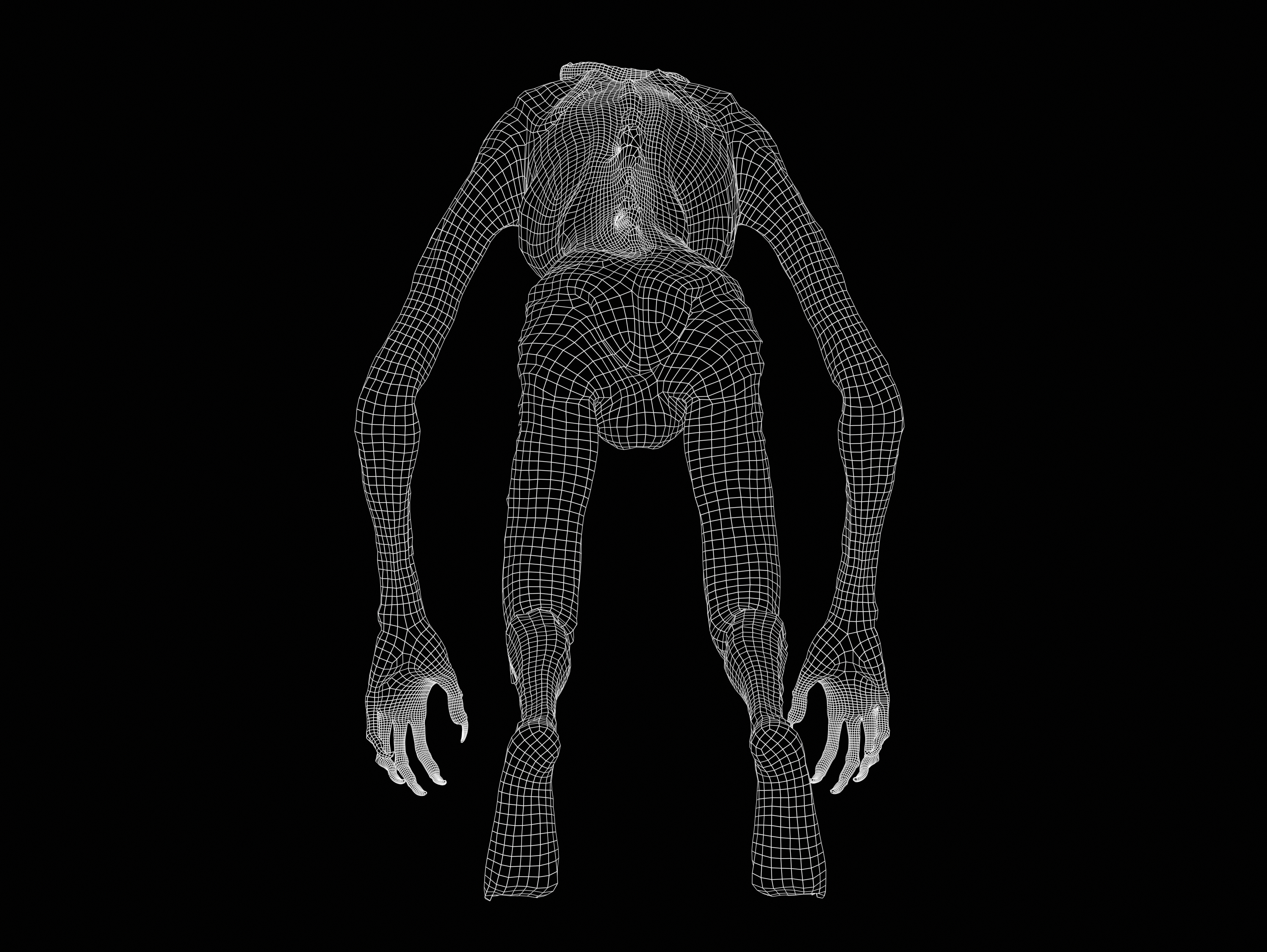 Demon from Constantine Low-poly 3D model_16