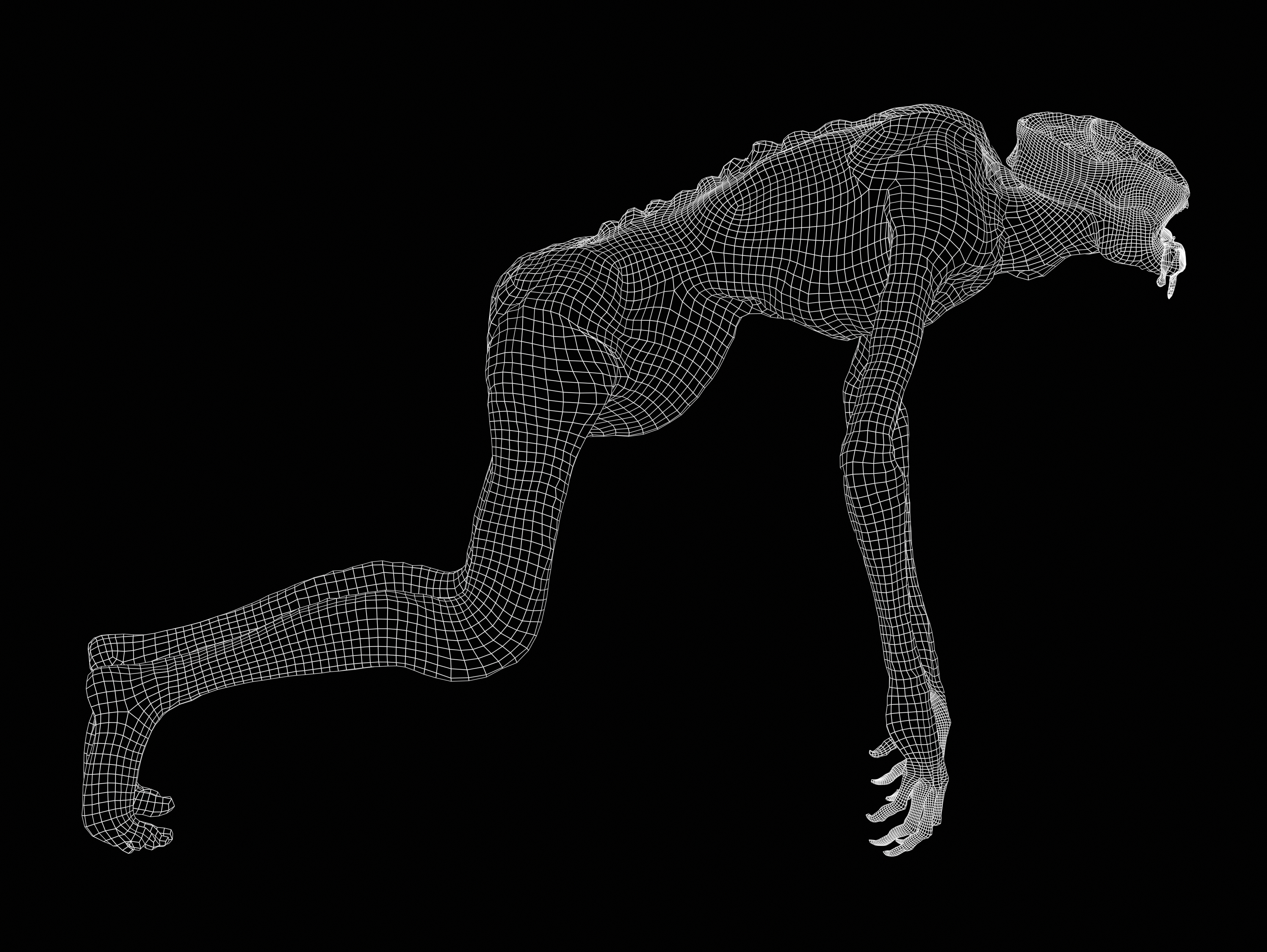 Demon from Constantine Low-poly 3D model_15