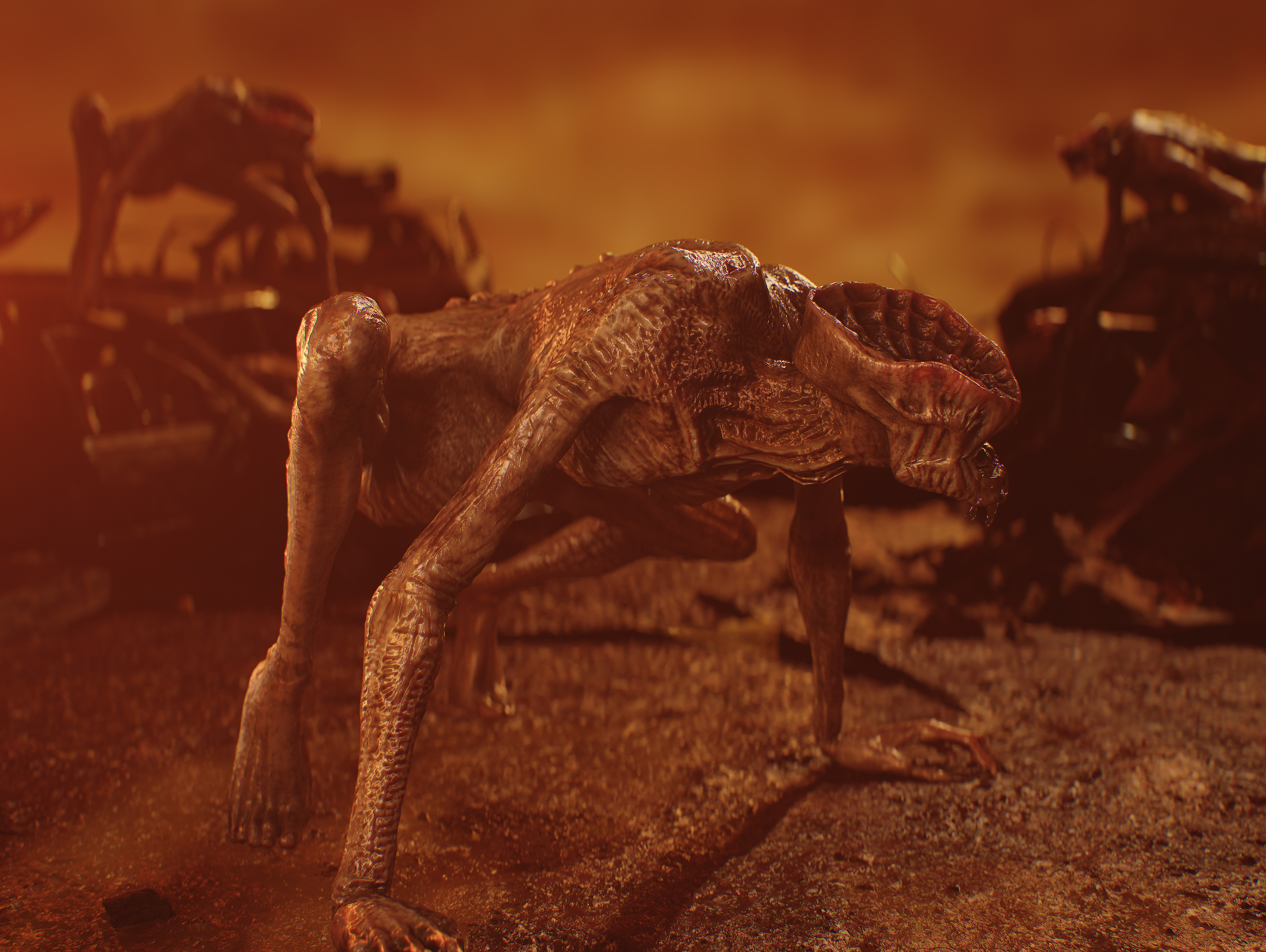 Demon from Constantine Low-poly 3D model_4