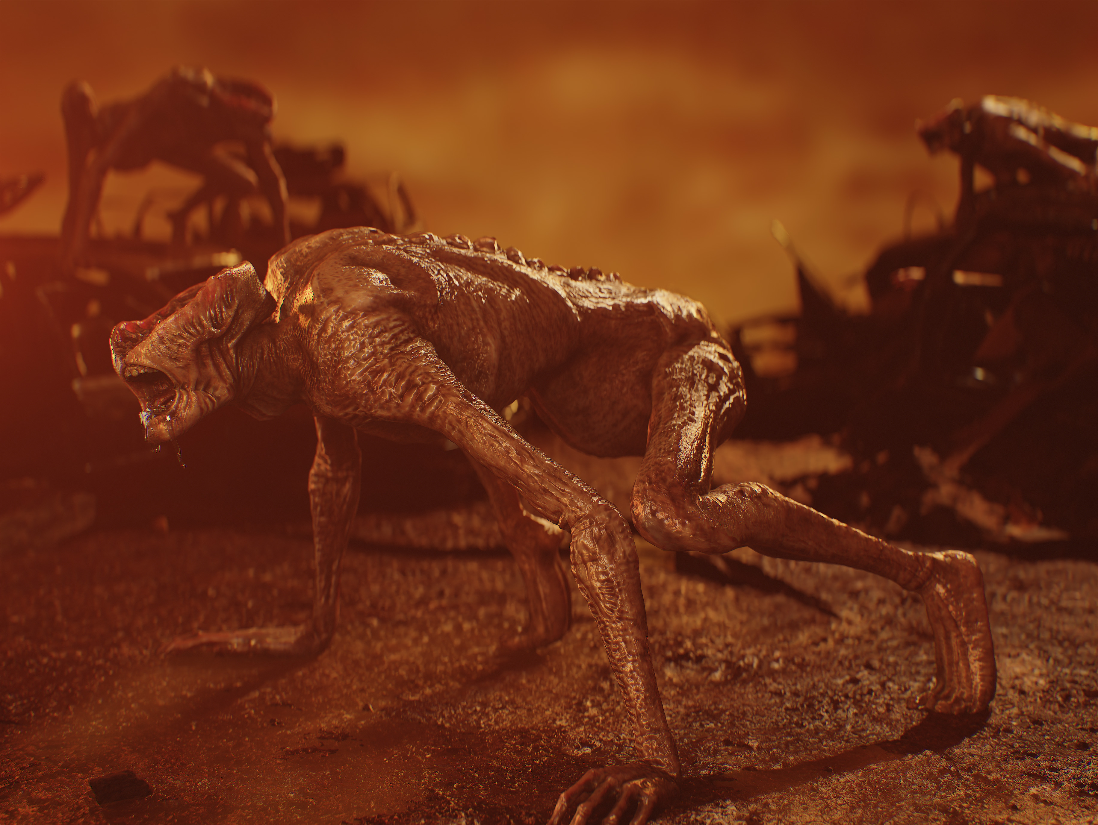 Demon from Constantine Low-poly 3D model_6