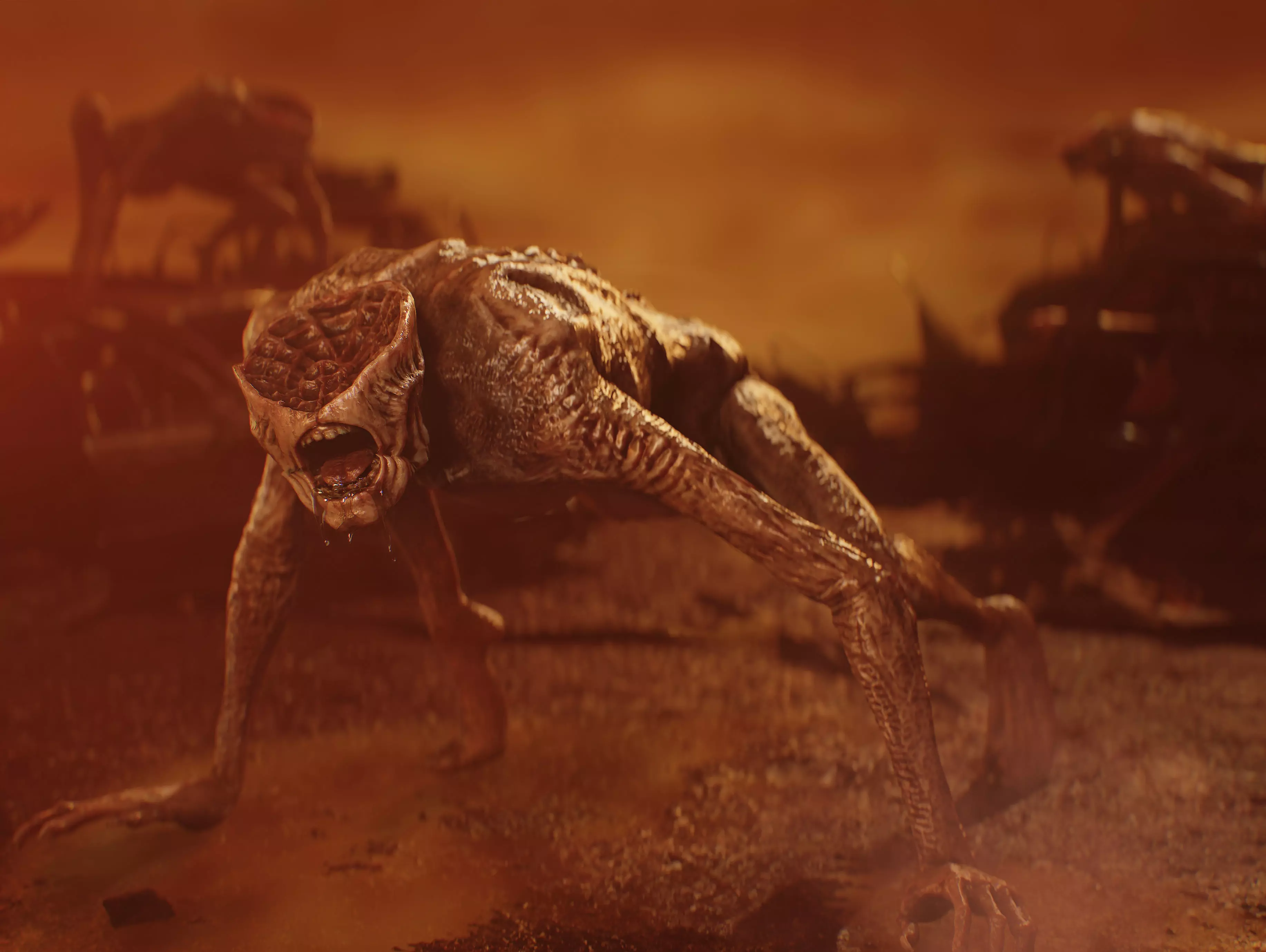 Demon from Constantine Low-poly 3D model_0