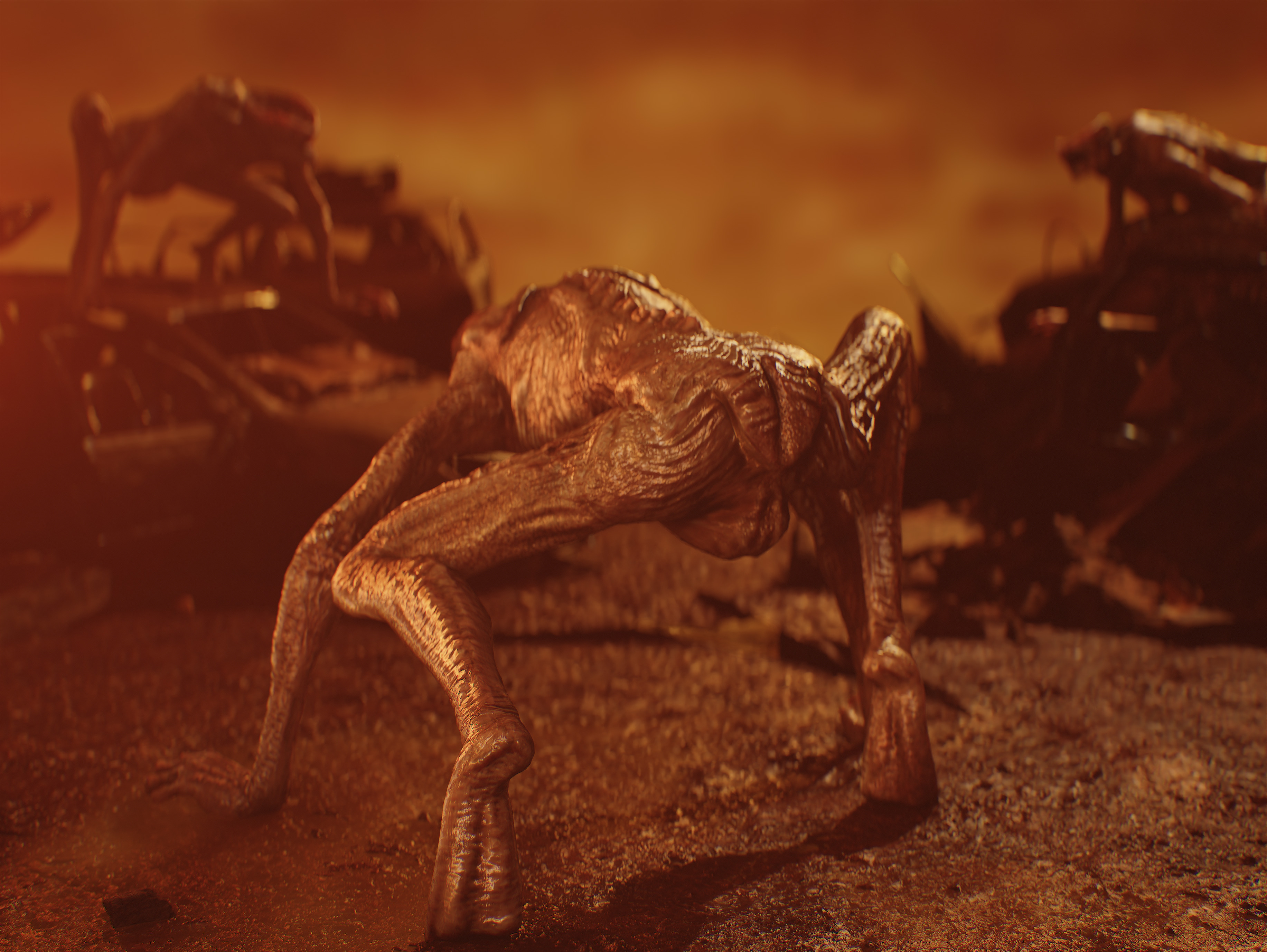 Demon from Constantine Low-poly 3D model_3