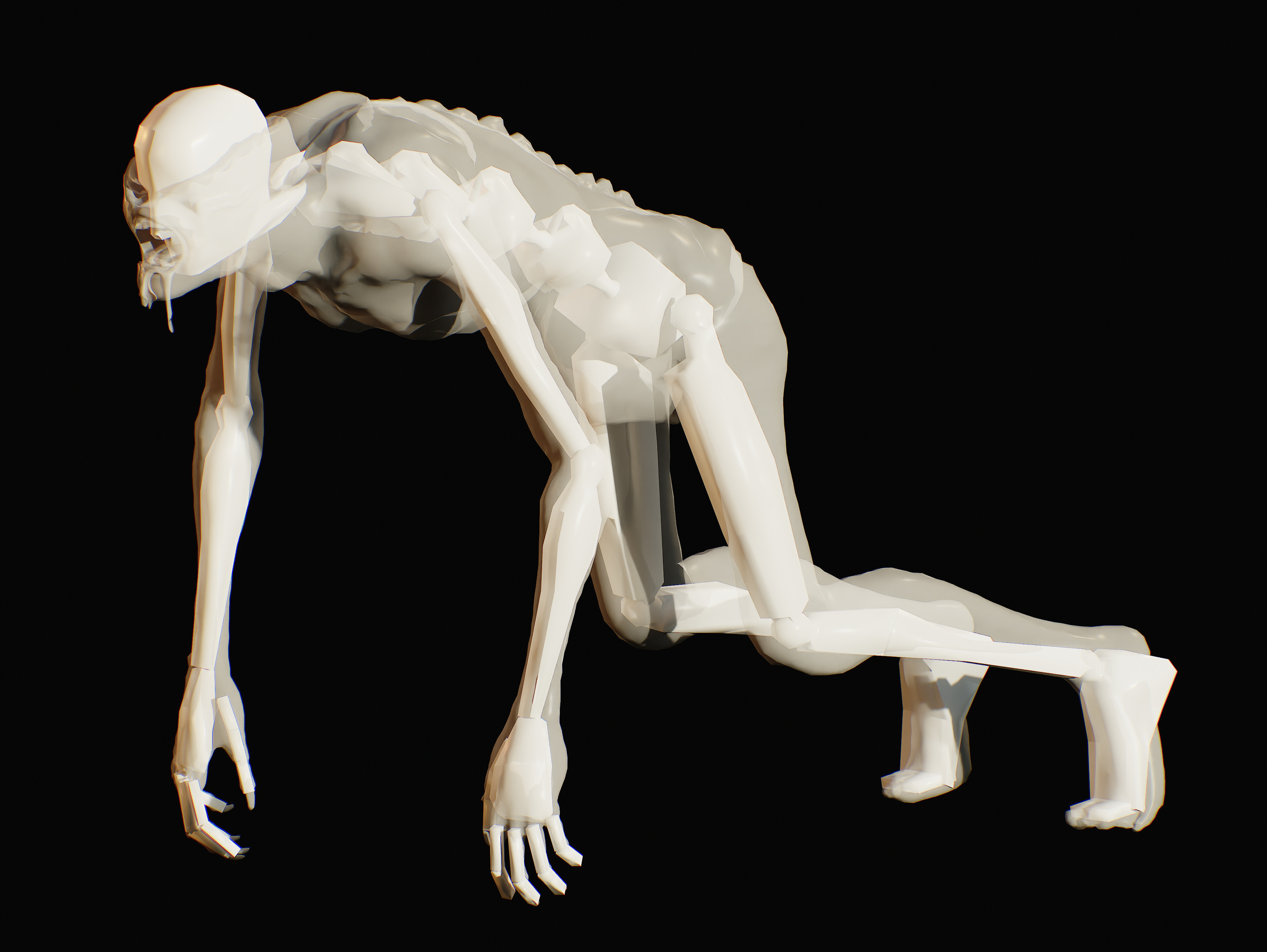 Demon from Constantine Low-poly 3D model_12