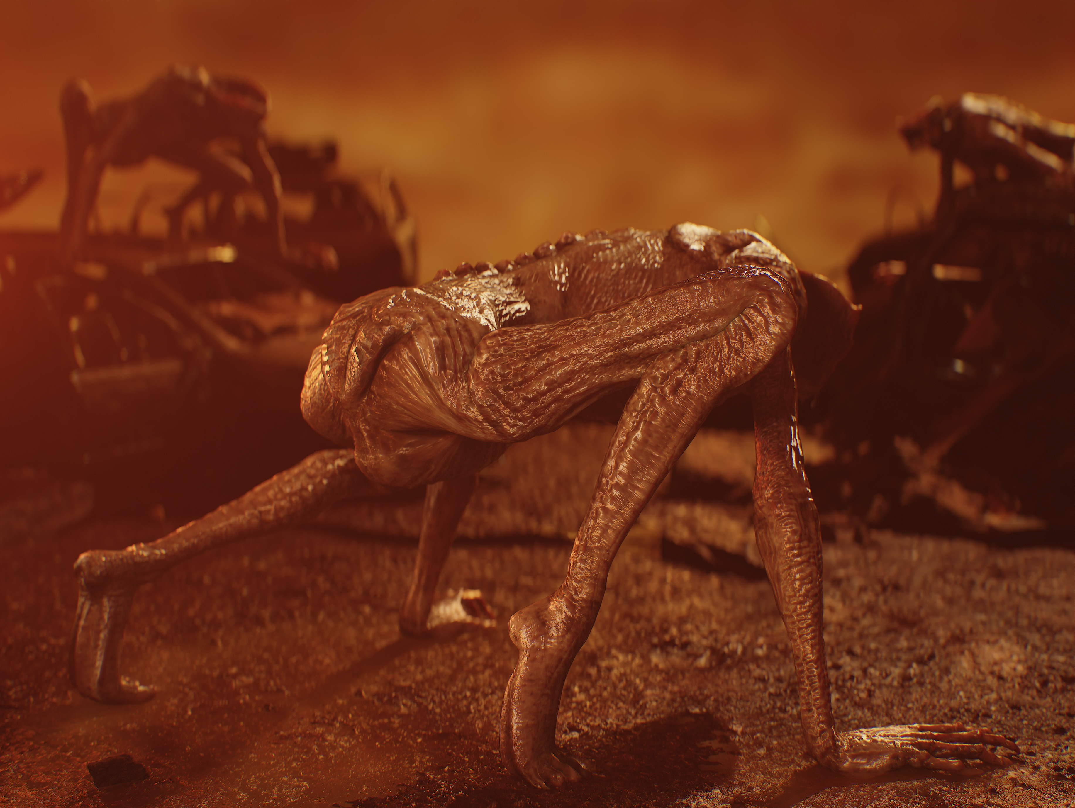 Demon from Constantine Low-poly 3D model_5