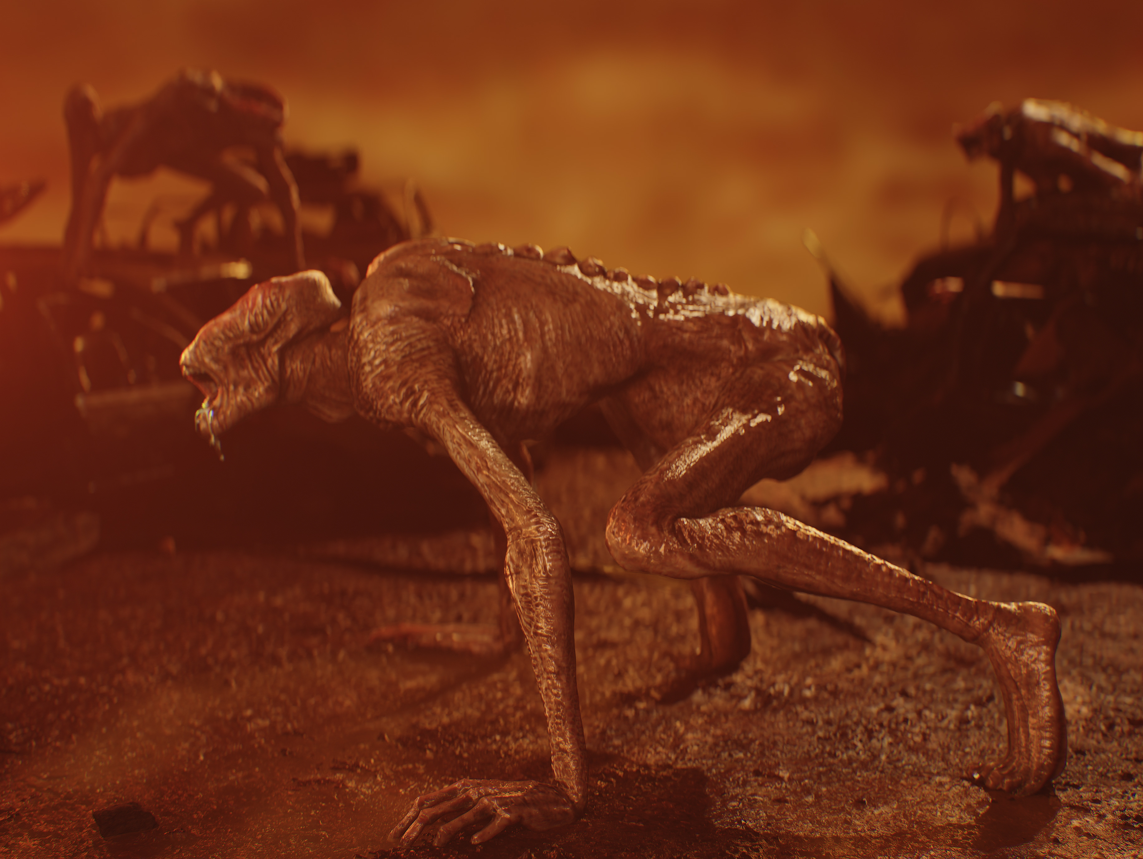 Demon from Constantine Low-poly 3D model_7