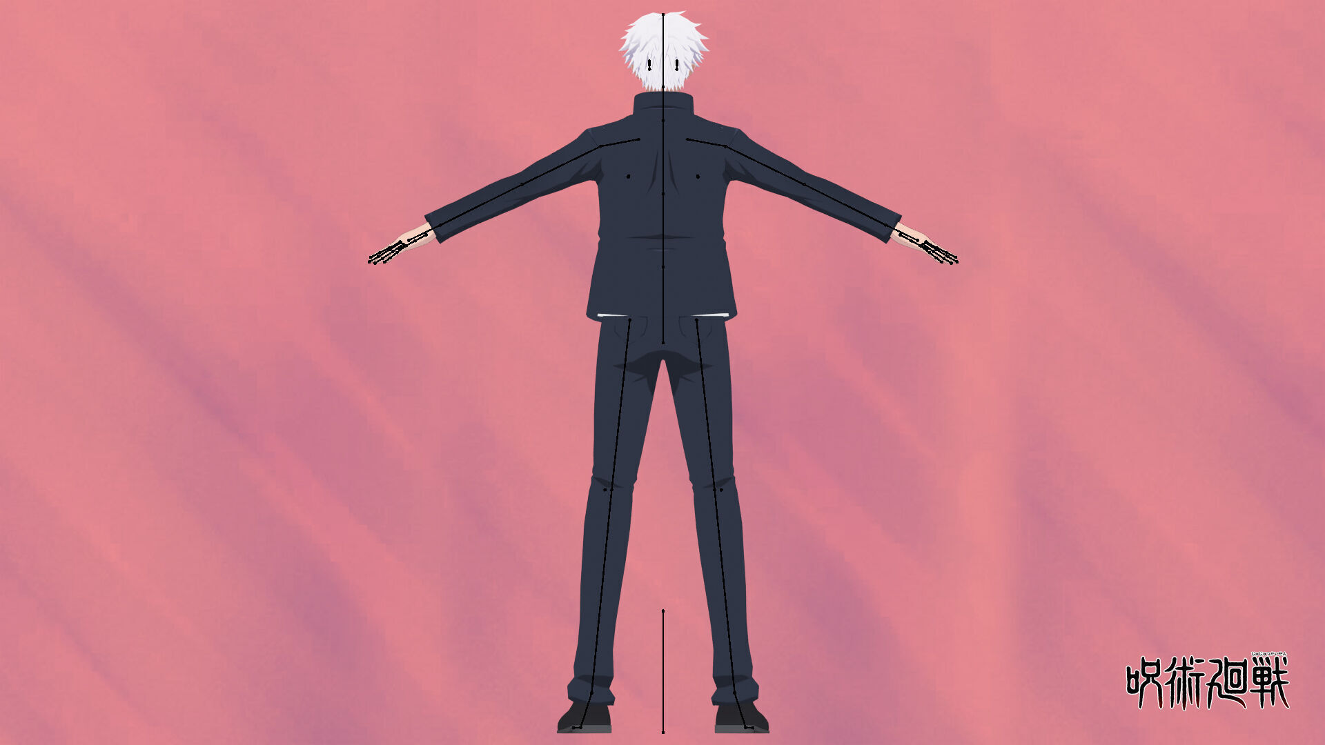 Young Gojo Satoru Murasaki - Jujutsu Kaisen Low-poly 3D model_11