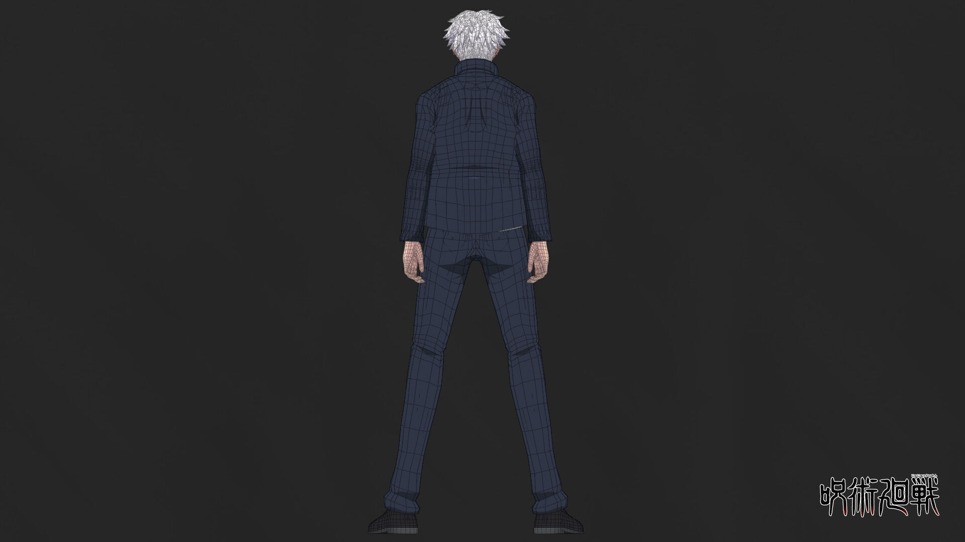 Young Gojo Satoru Murasaki - Jujutsu Kaisen Low-poly 3D model_8