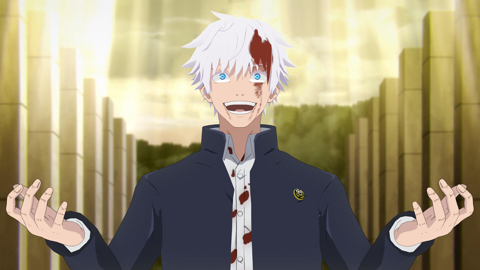 Young Gojo Satoru Murasaki - Jujutsu Kaisen Low-poly 3D model_1