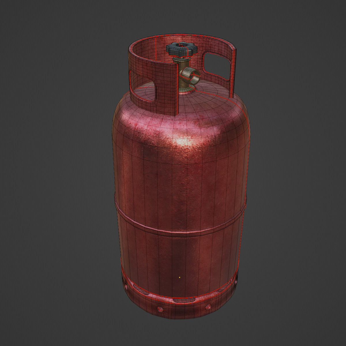 Gas Cylinder 02 3D model_7