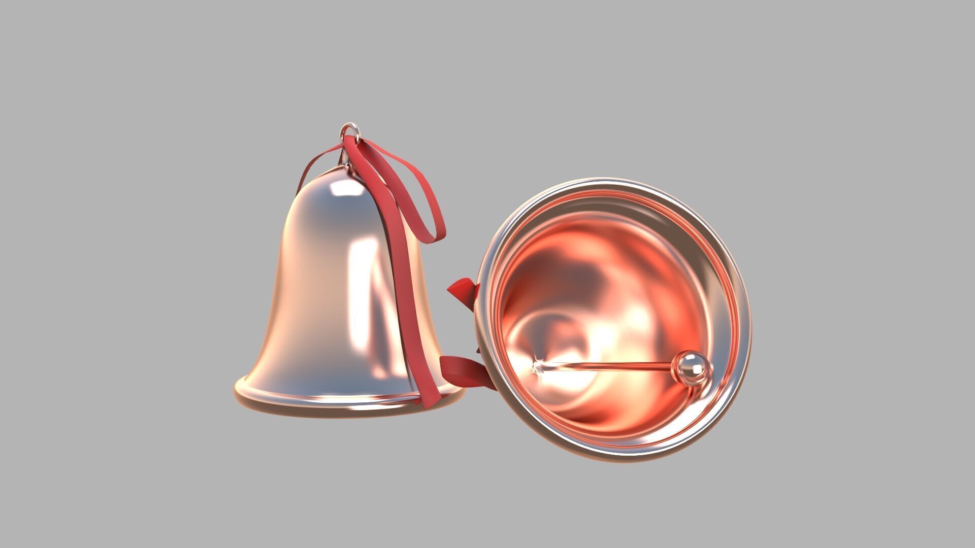 Bell copper 3D model_1