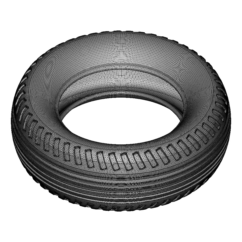 Premium Automotive Tyre 3D print model_3