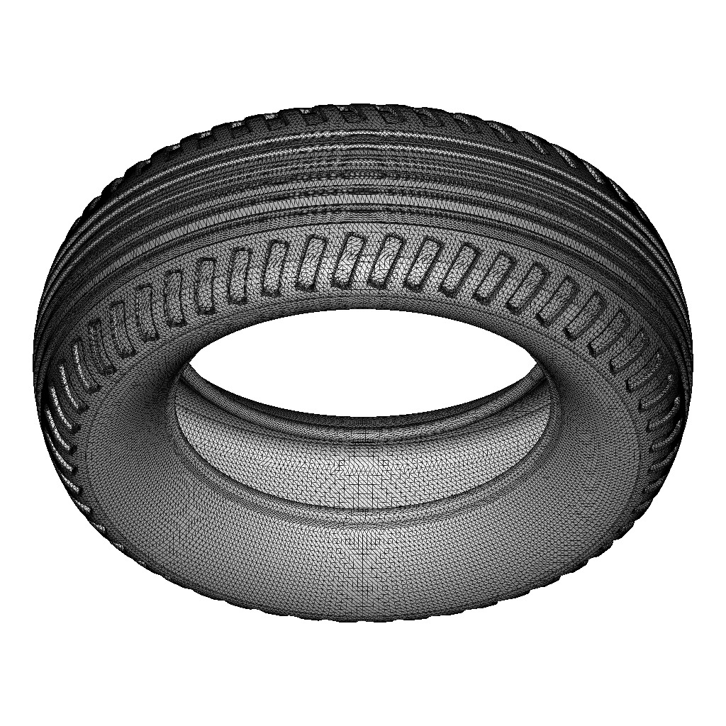 Premium Automotive Tyre 3D print model_4