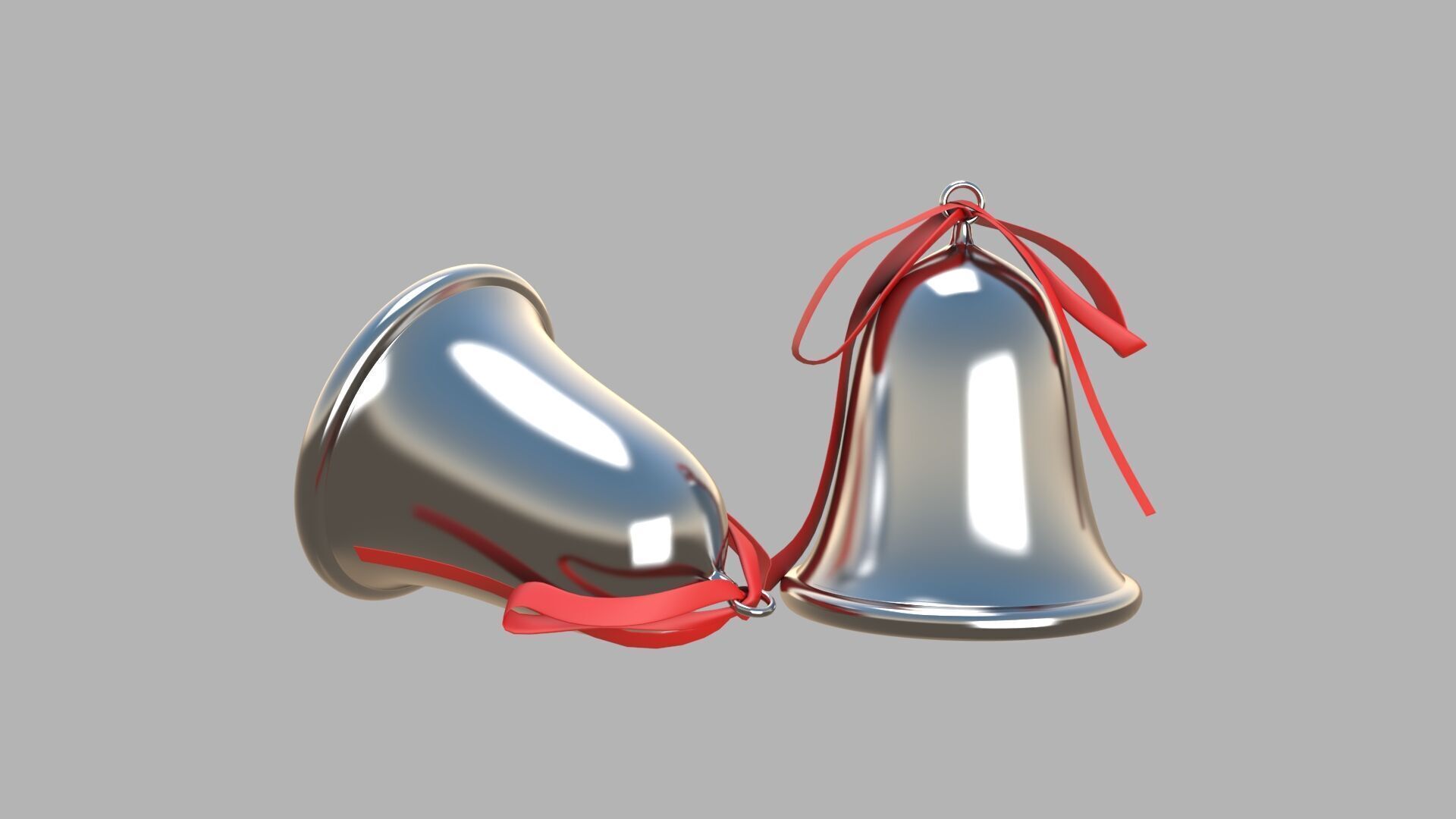 Bell 02 silver 3D model_4