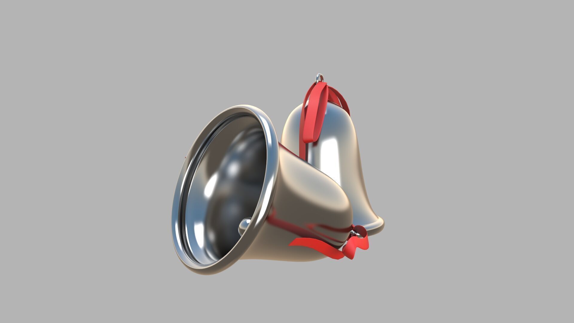 Bell 02 silver 3D model_3