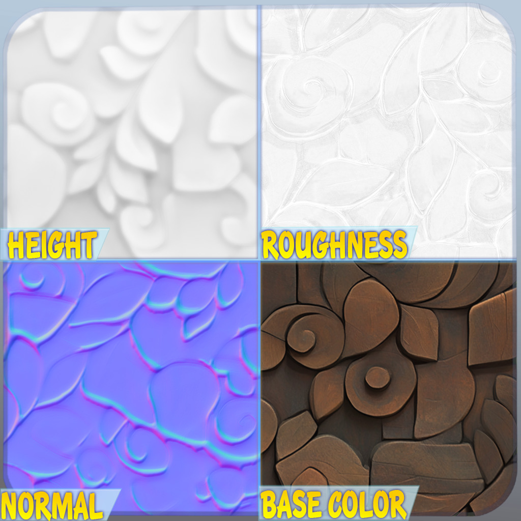  Stylized Ornaments Seamless Texture Texture_1