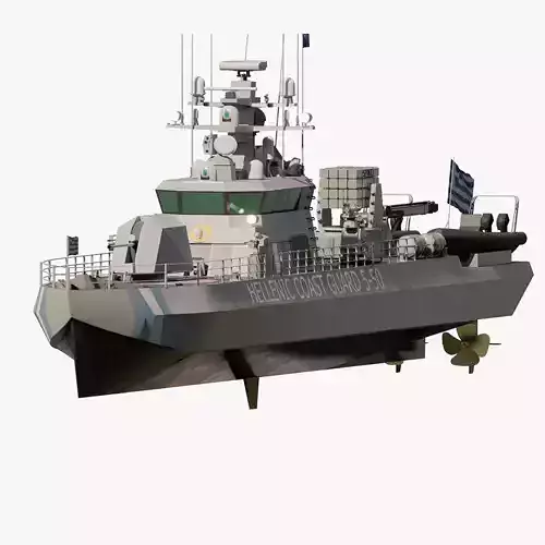 COAST GUARD SHIP PATROL 3D model