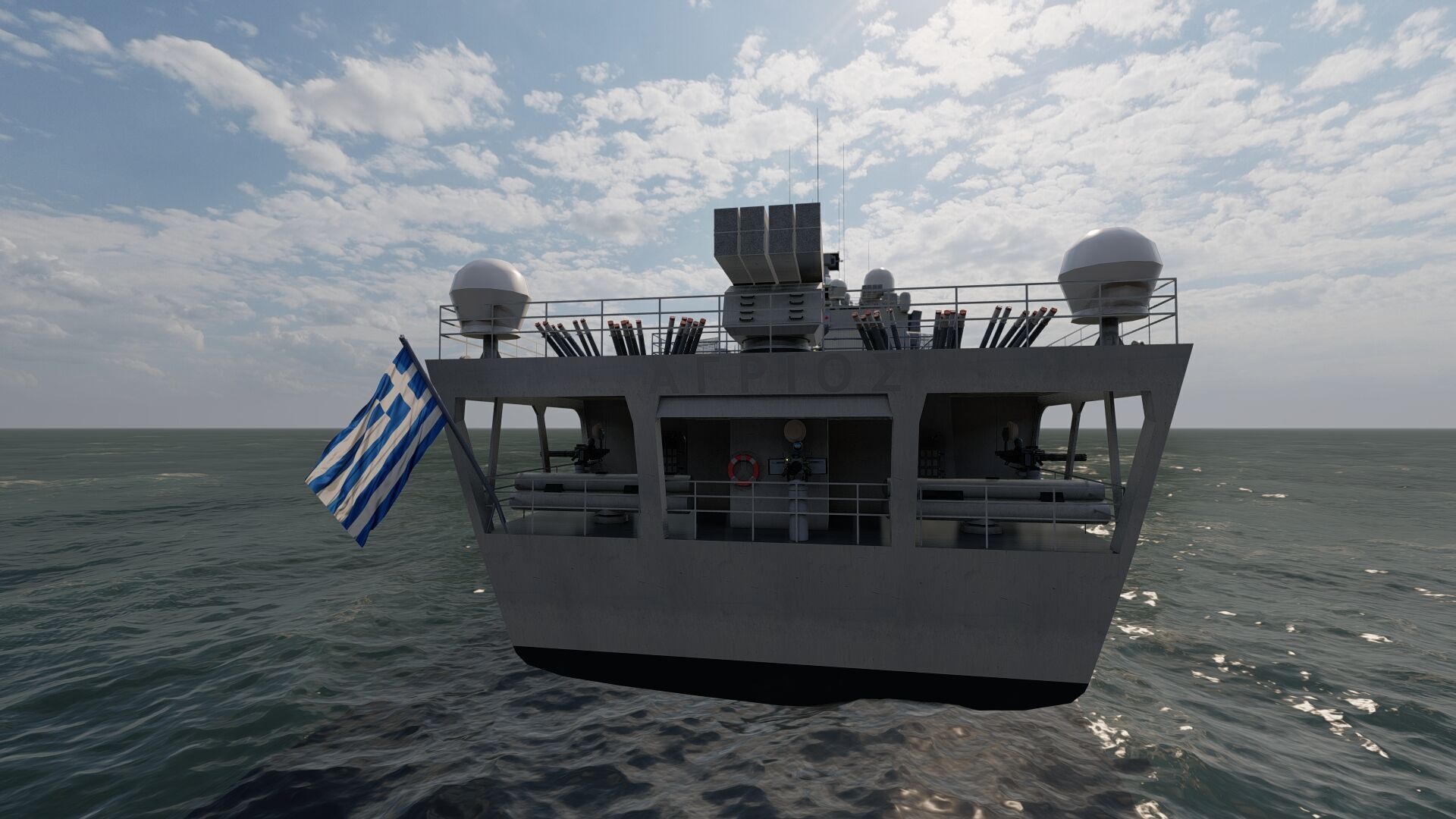 NAVY FRIGATE 3D model_12