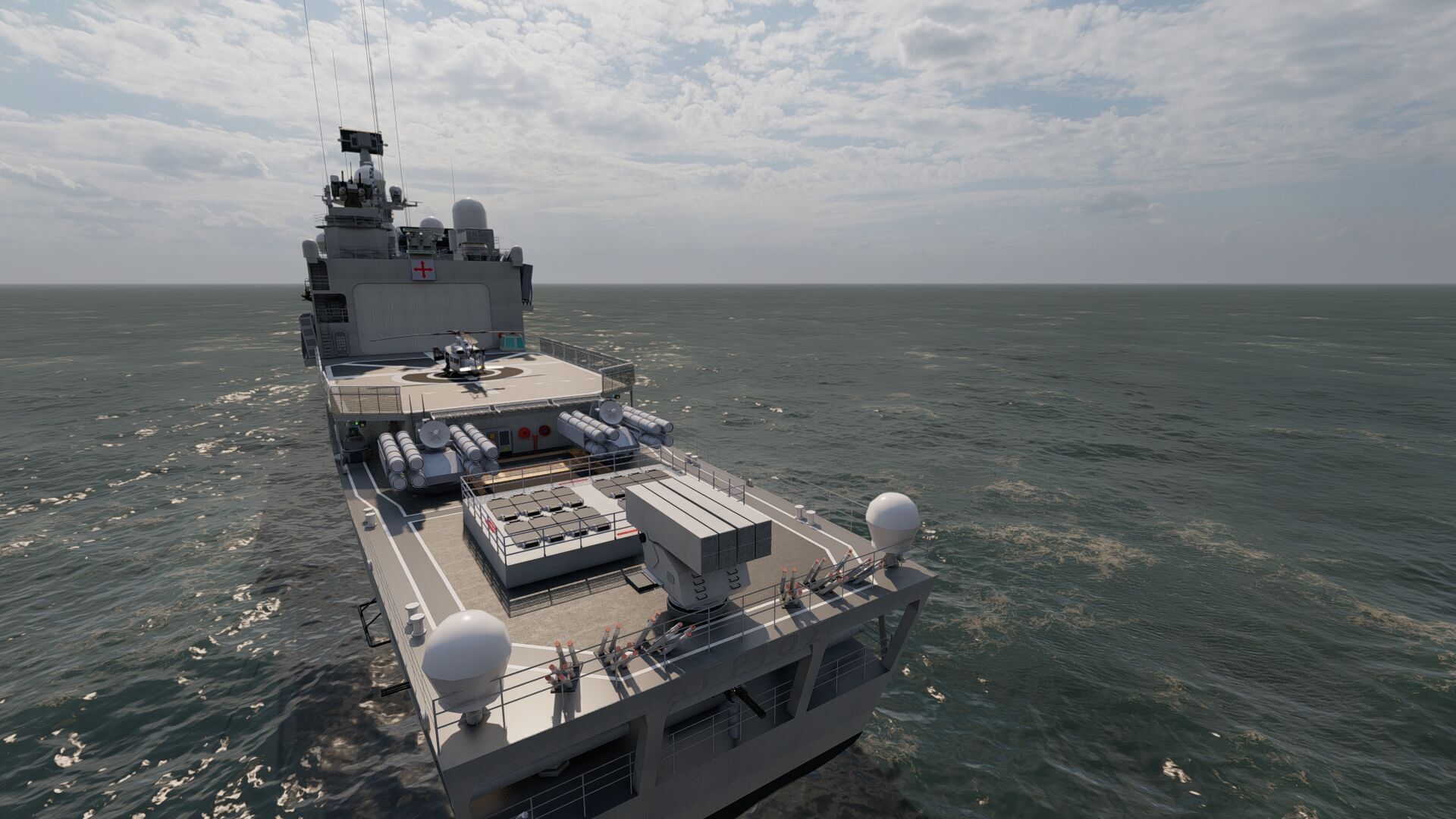 NAVY FRIGATE 3D model_3