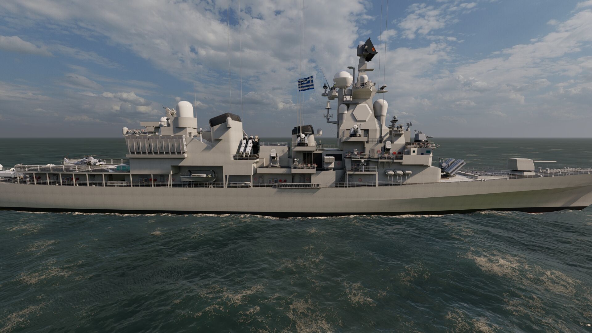 NAVY FRIGATE 3D model_5