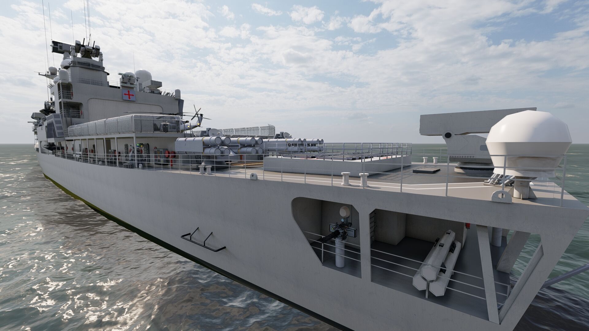 NAVY FRIGATE 3D model_14