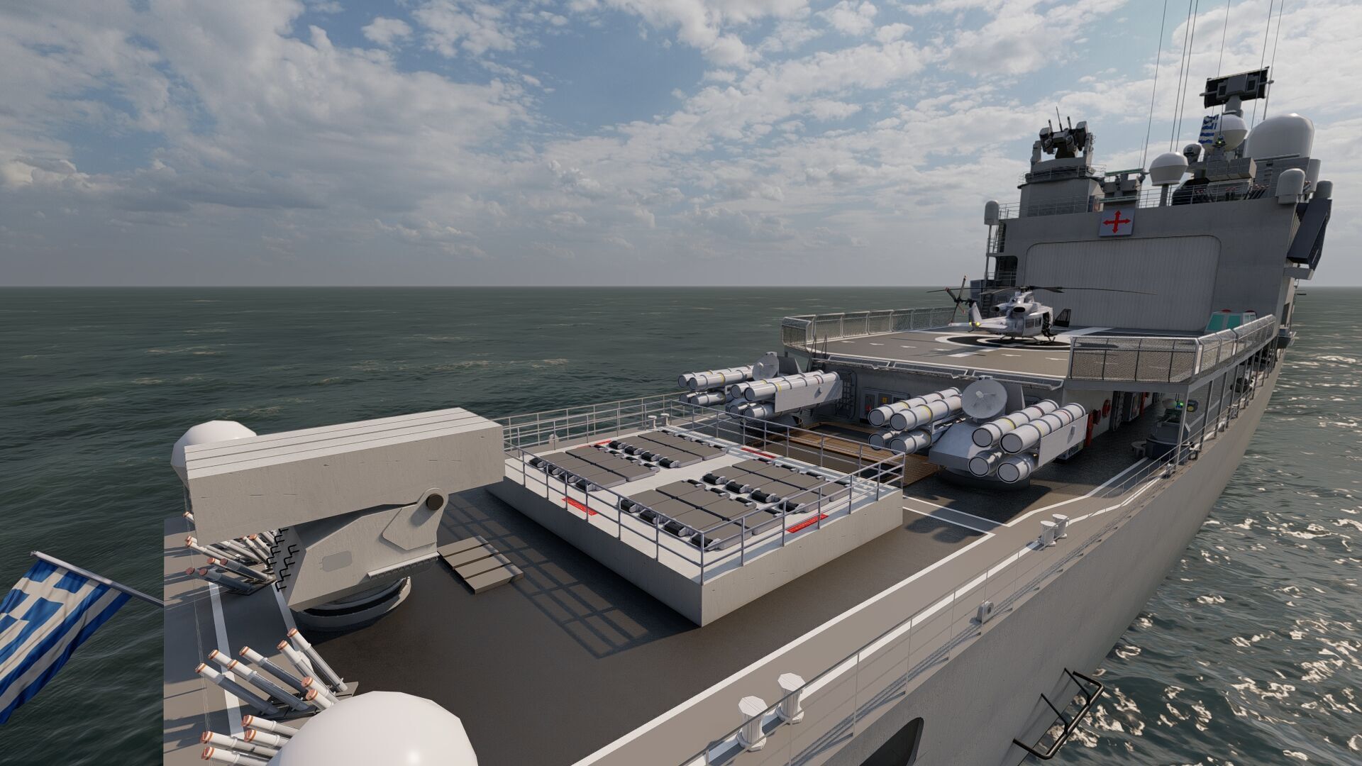 NAVY FRIGATE 3D model_11