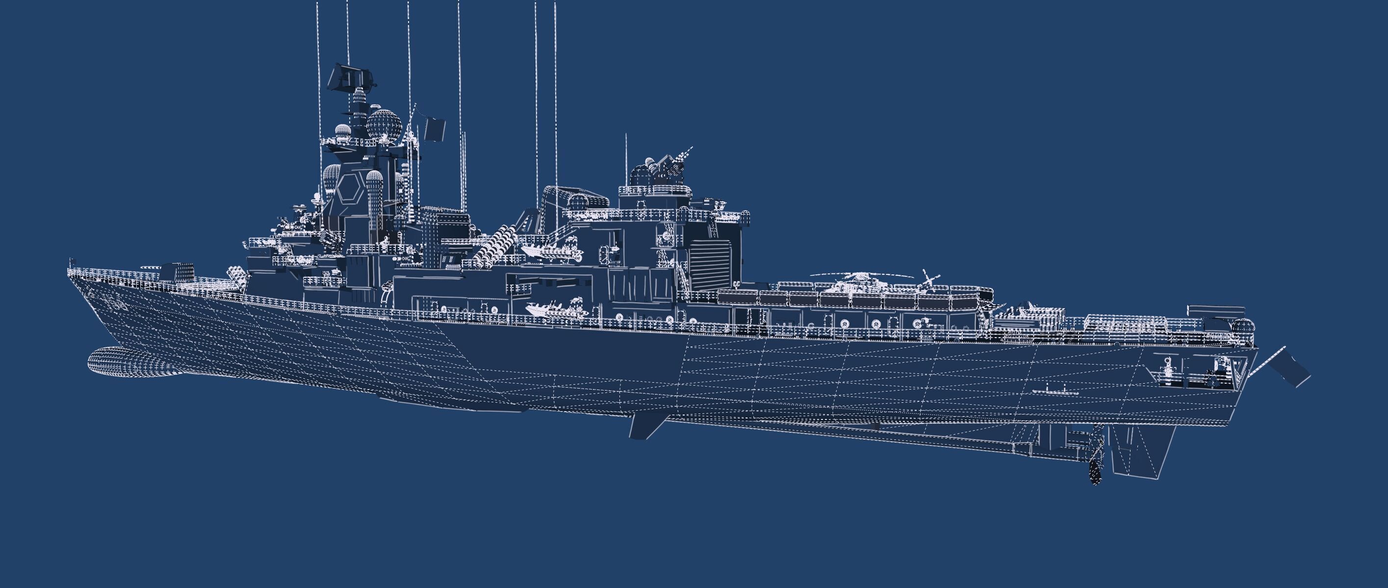 NAVY FRIGATE 3D model_43