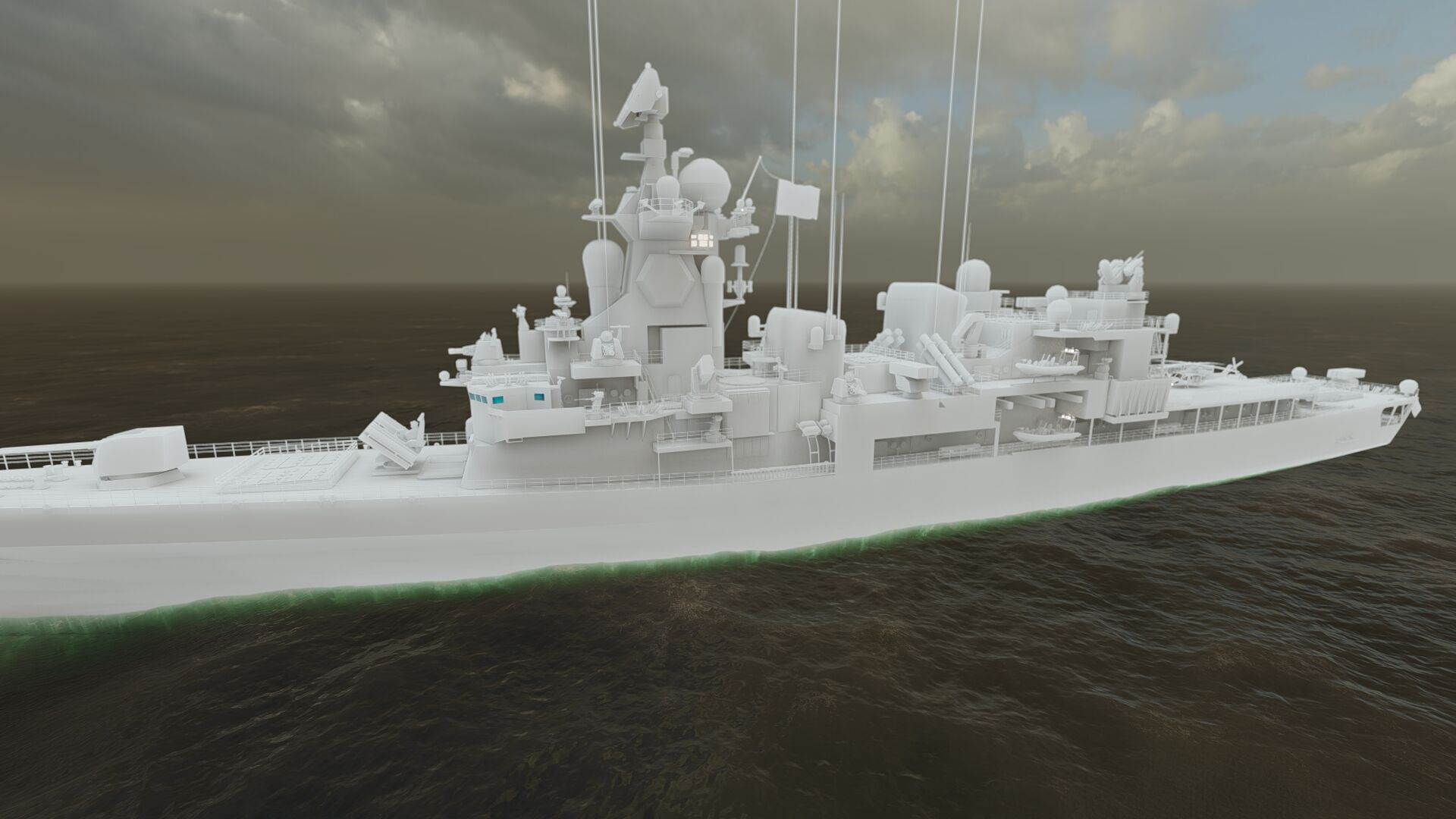 NAVY FRIGATE 3D model_38