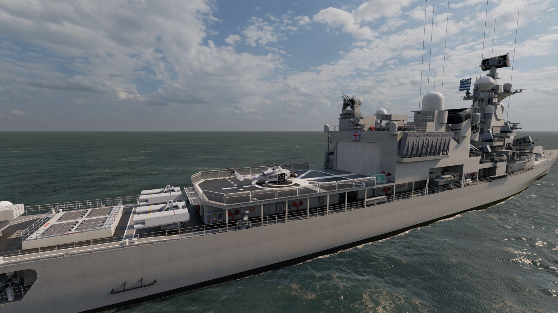NAVY FRIGATE 3D model_4