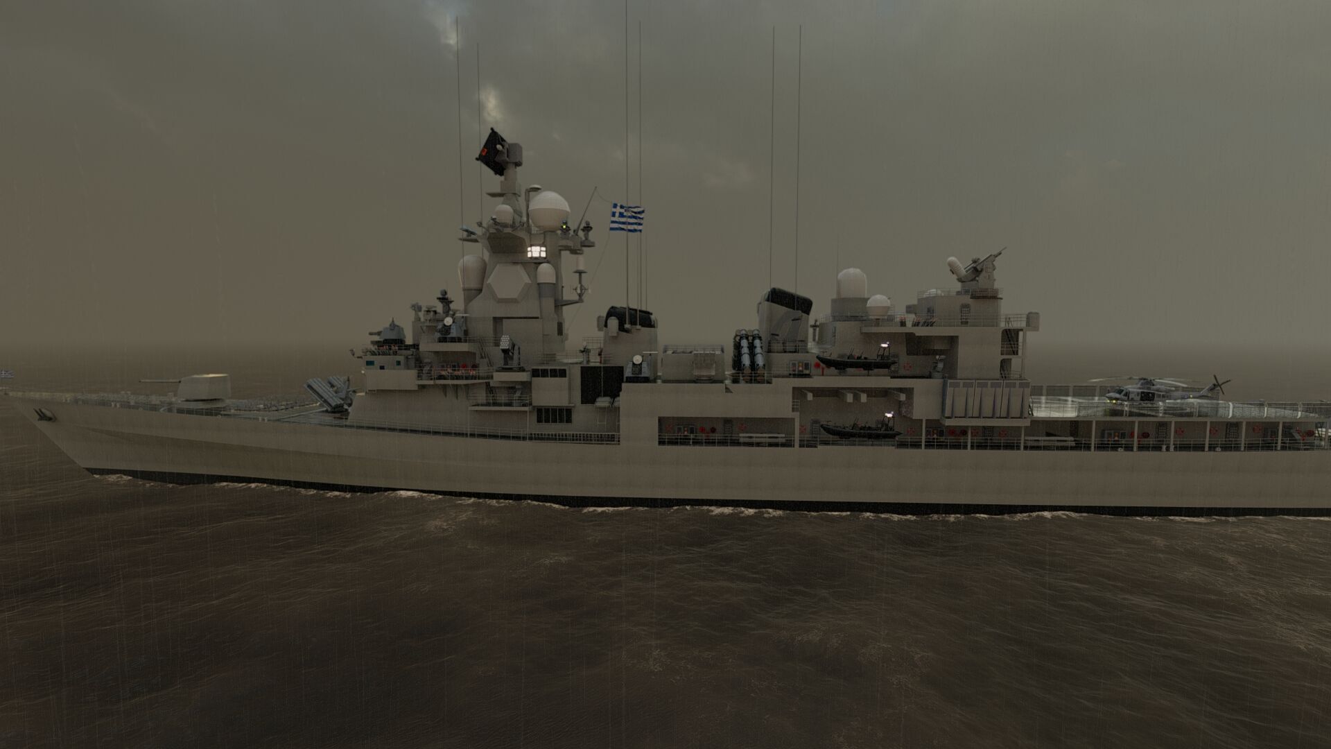 NAVY FRIGATE 3D model_34