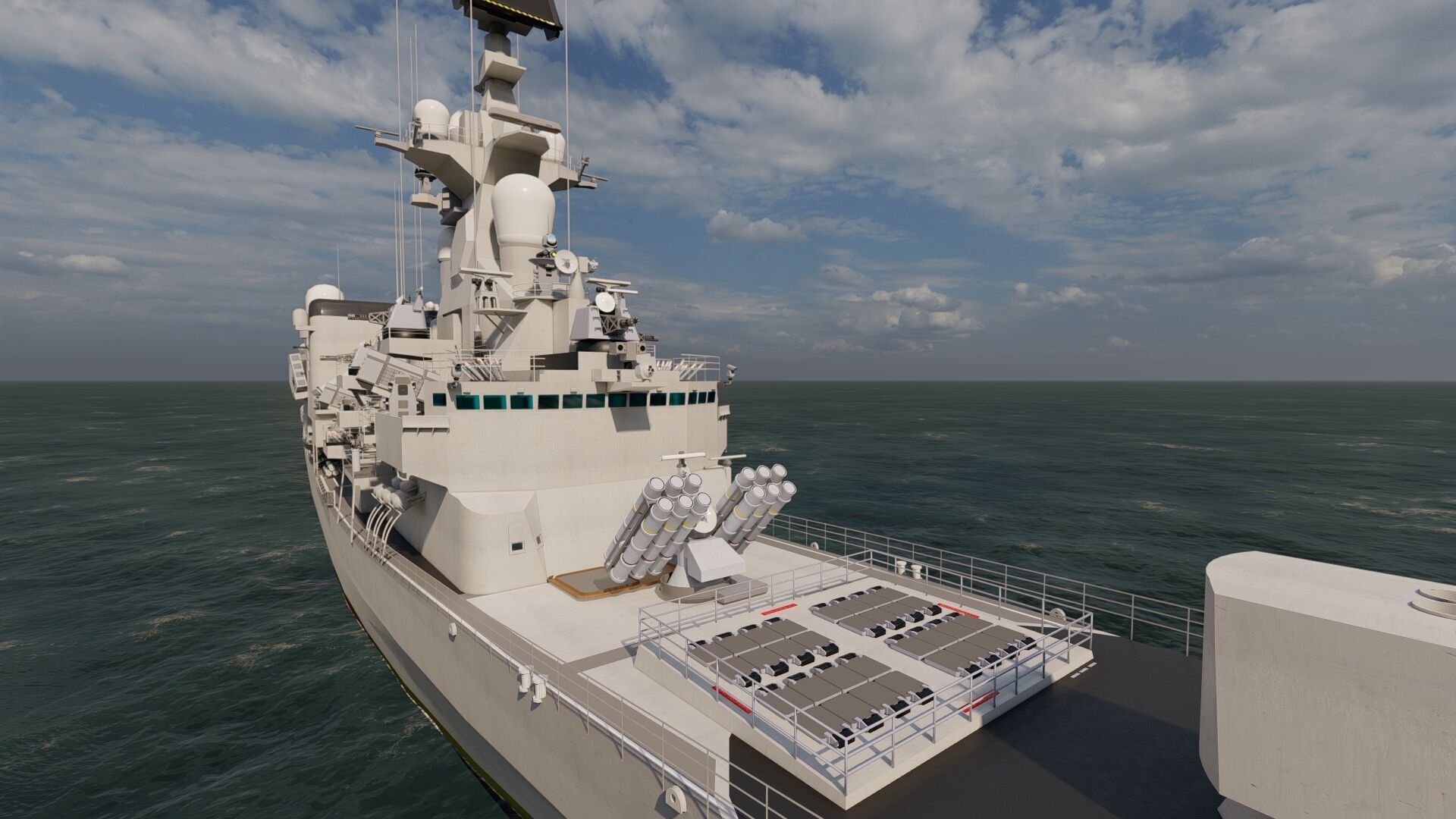 NAVY FRIGATE 3D model_7