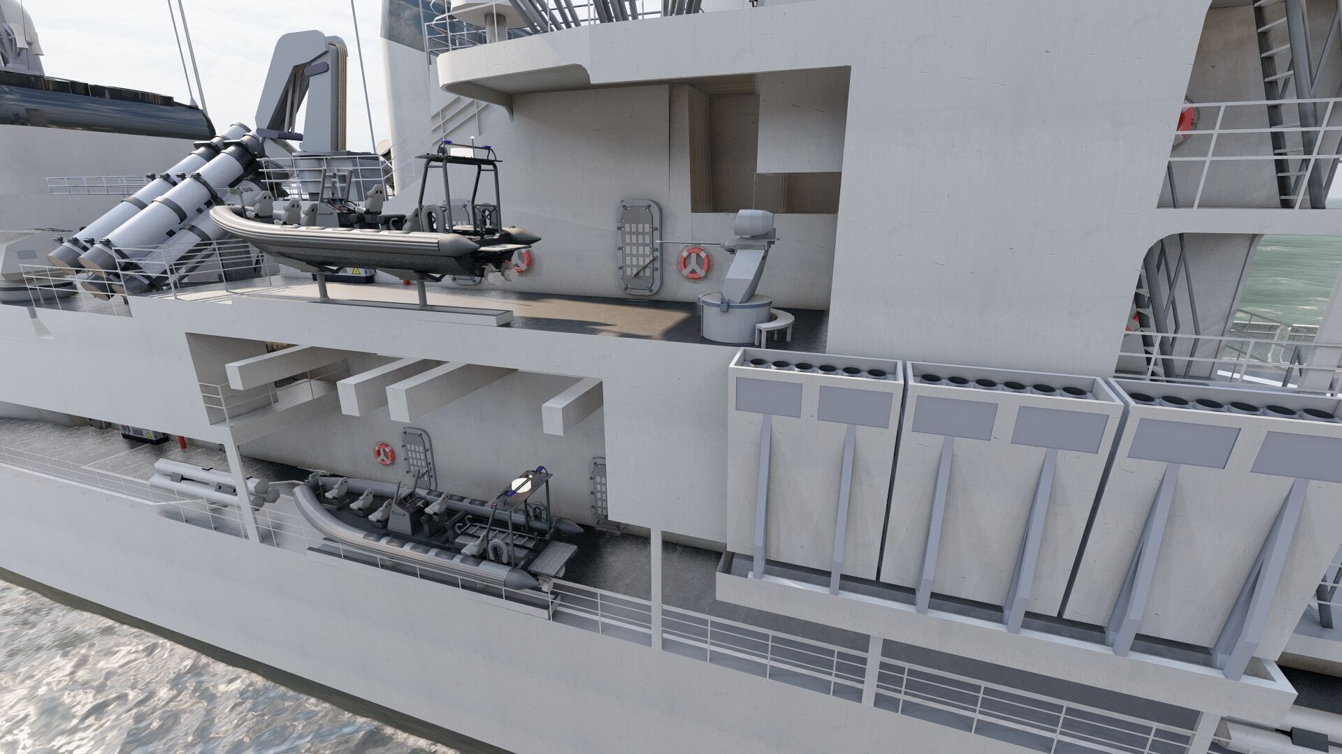 NAVY FRIGATE 3D model_22