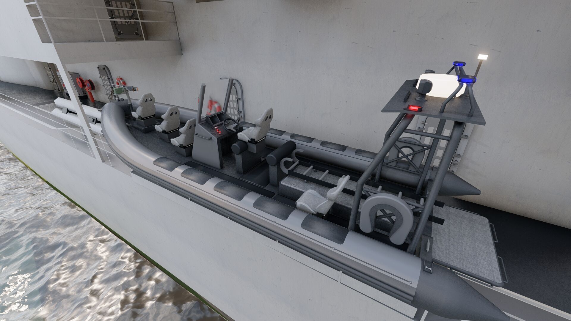 NAVY FRIGATE 3D model_23