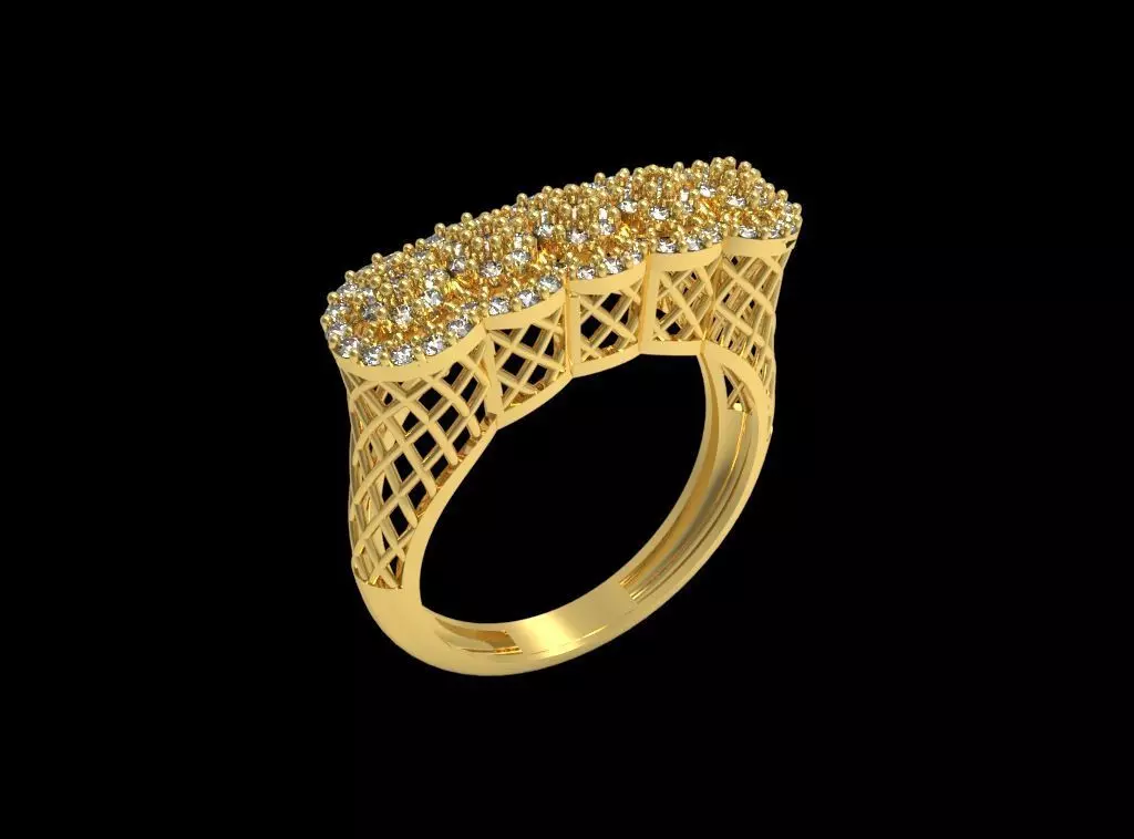 Diamond Ring 027 3D print model