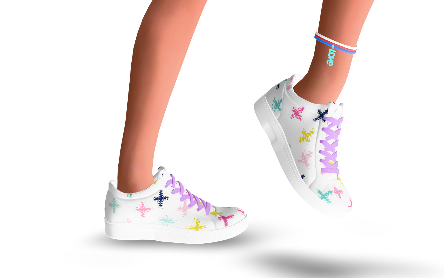 Female character animated 3D model_19