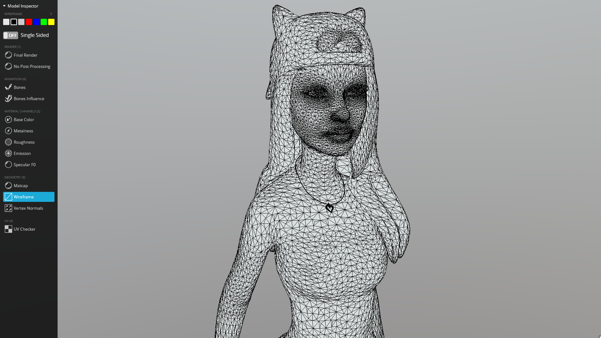 Female character animated 3D model_31